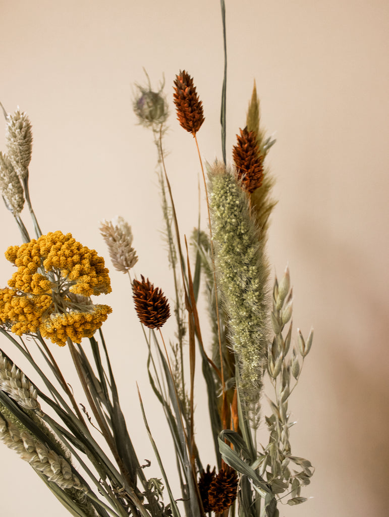 Droogboeket Autumn vibes - Herfstboeket Bruin Geel Groen - Droogboeketten