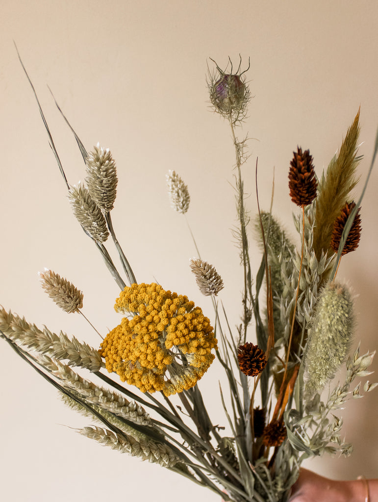 Droogboeket Autumn vibes - Herfstboeket Bruin Geel Groen - Droogboeketten