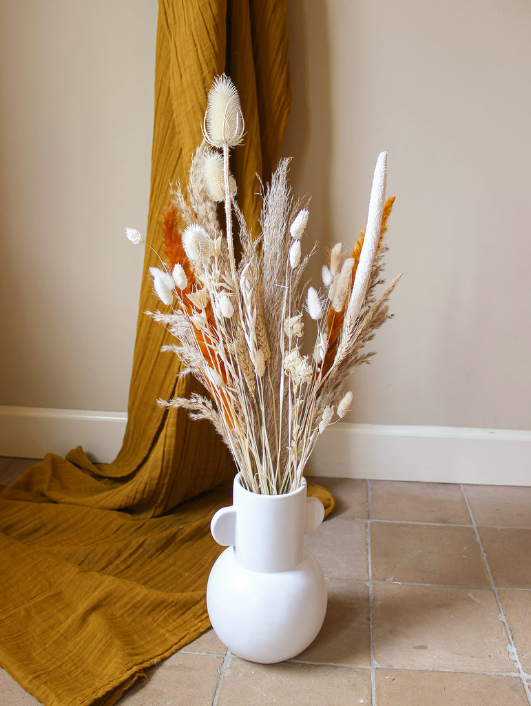 Droogbloemen boeket herfst terracotta