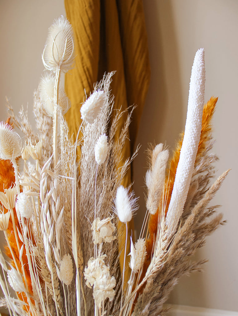 Droogbloemen boeket Natural spirit - Neutrals en Terracotta pluimen - Droogboeketten