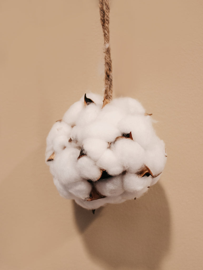 Droogbloemen bal cotton