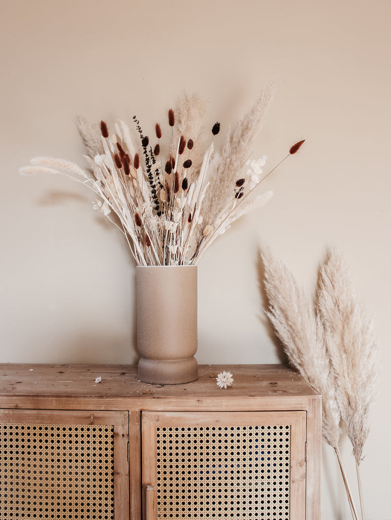 Droogbloemen boeket groot naturel  