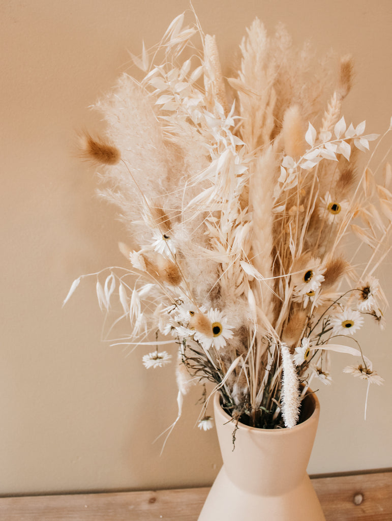 Droogboeket Soft Ivory - Pampas Pluimen Neutrals - Droogboeketten